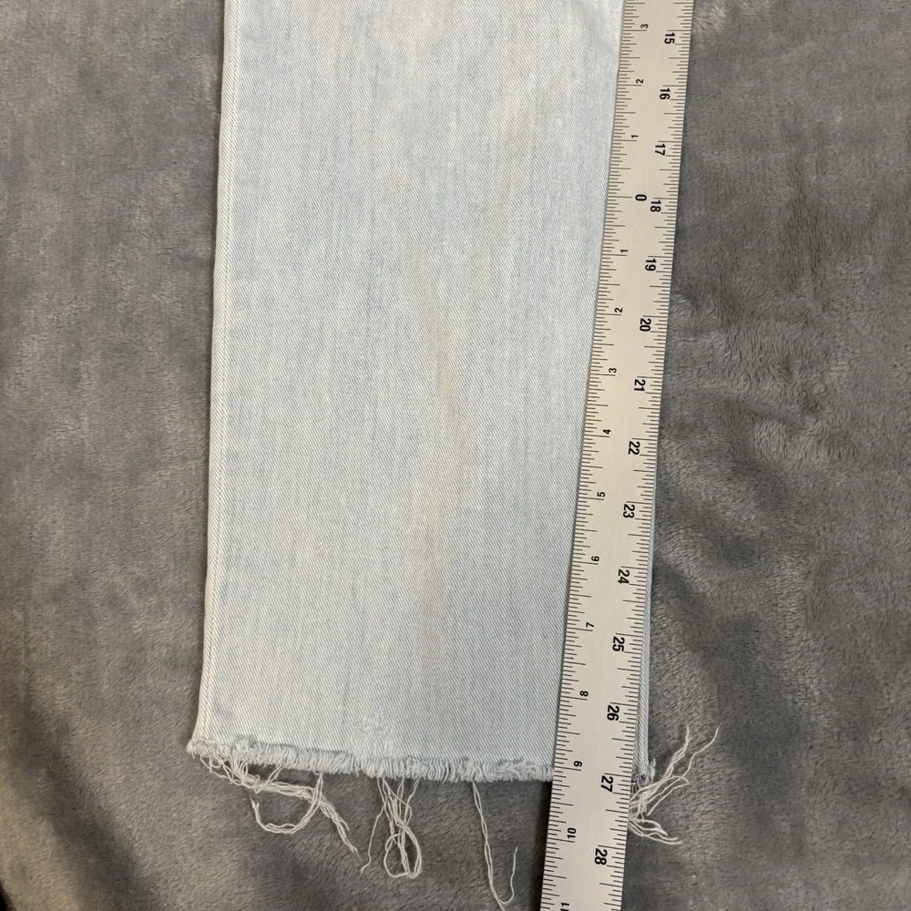 Rag & Bone Womens 31x27 Dre Low-Rise Slim Boyfriend Jeans‎ Raw Hem Light Wash - Picture 7 of 9
